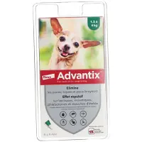 Advantix Zeer Kleine Hond Tot 4 kg 6 Pipetten