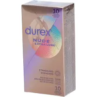 Durex - Condooms Nude Extra Lube - Ultradun - Met extra glijmiddel - 10 stuks