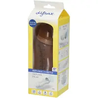 Difrax Babyfles Breed - 310 ml - Bruin - 1 Stuk - S-fles - Anti Koliek