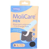 Molicare Absorberend ondergoed MEN L + 5 verwisselbare pads 1 St Incontinentieslip