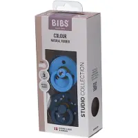 BIBS Studio Duo Garden Fopspenen Bee Blue/Breeze Maat 3 | 18+ Maanden 2 St Fopspeen