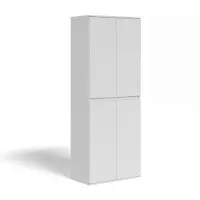 Vicco Claus Kledingkast – 74 x 191.5 cm met 4 deuren Wit