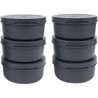 ZiiPa Pizzadeeg doos - ø 16 cm / 250 gram - Leisteen - 6 stuks