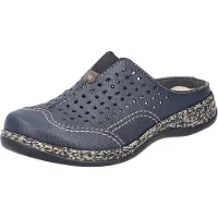 Rieker dames sabot klompen blauw