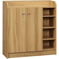 HOMCOM -Schoenenkast-Hout-83x30x90cm-Bruin
