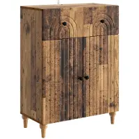 vidaXL Dressoir Oud hout 66 x 34,5 x 90 cm Bewerkt hout
