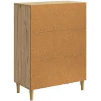 vidaXL Dressoir Artisanaal eiken 66 x 34,5 x 90 cm Bewerkt hout