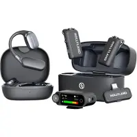 Hollyland - LARK MAX 2 Ultimate Combo met OWS-monitor-oortje + camera-ontvanger + USB-C-ontvanger