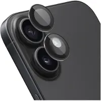 Rosso Camera Frame Protector Geschikt voor Apple iPhone 17 - Case Friendly - 9H Tempered Glass voor Cameralens - Gemakkelijke Installatie met Tray - Zwart