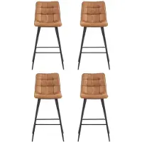 Benoa Barstoel Lucille Cognac - barstoelen set van 2