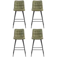 Benoa Barstoel Lucille Army Green - barstoelen set van 2