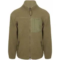 KnowledgeCotton Apparel - Everyday Adv. Nordic Light Zip FL - Fleecevest M, olijfgroen/bruin