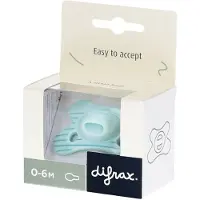 Difrax Fopspeen Natural 0-6m Stripy Mint 1 St Fopspeen