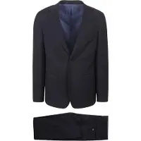 Suitable Structure Kostuum Wol Navy | Donkerblauw | Maat 50