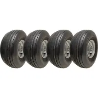 Parnells 15x6.00-6 Multi Rib Grasmaaierwielen 6-laags P508 Velg 20 mm lagers (set van 4)