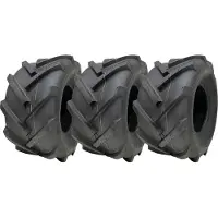 Parnells 18x9,50-8 banden met open midden en noppen voor industriële rotovator Wanda P328 (set van 3)