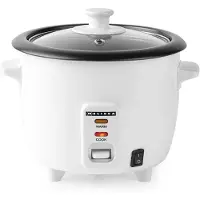 Melissa Rijstkoker | 0,6 l | 300 W | Anti-aanbaklaag | Uitneembare kom | Stoommandje | Warmhoudfunctie | Automatische uitschakeling | Wit