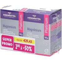 Platinum MannaVital Magnesium 2x90 St Ovale tabletten