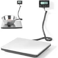 Super Merchant Digitale weegschaal – hoge nauwkeurigheid – roestvrij staal – 200 kg – LCD-display