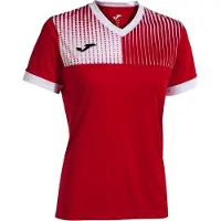 Joma Dames Eco Supernova Rood-wit T-shirt Rood/wit - M