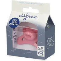 Difrax Fopspeen Natural Raspberry 0-6 Maanden 1 St Speen