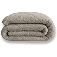 Y-NOT - Velvet Dekbed Zonder Overtrek 200x200 - Panther Skin - Zomerdekbed - Zacht & Wasbaar - Light Taupe
