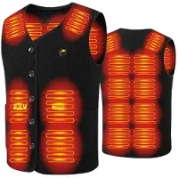 INF Verwarmd Vest met 10000mAh Batterij - Elektrisch Verwarmend Vest USB Aangedreven Slimme Thermostaat Verwarmingskleding L