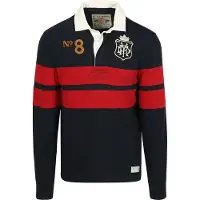 Superdry Shirt donkerblauw / goud / rood / wit