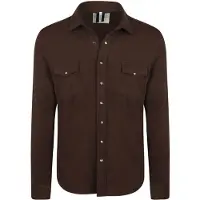 Profuomo Profuoo Overshirt Western Donkerbruin | Bruin | Maat M