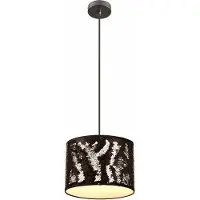 REALITY IMPORT Hanglamp Crazy, zwart, 1xE27, 60W, kunststof, afmetingen: 100x25x25 cm, IP20, merk: Reality