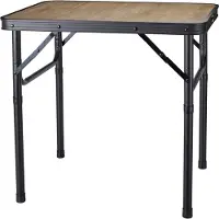 Merkloos Campingtafel Verstelbaar 60x45cm Zwart zwart Metaal Campingtafel
