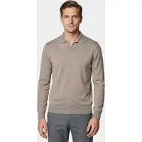 Born with Appetite Polo lange mouwen heren connor knit ls bwa26105co75/2500