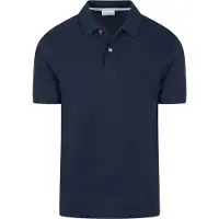 Profuomo Heren Polo's & T-shirts Basic Pique - Donkerblauw - Maat M