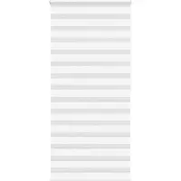 vidaXL Zebra rolgordijn 105x200 cm stofbreedte 100,9cm polyester wit