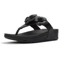 FitFlop Dames Sandalen Lulu Bloem zwart (39), 3 tot 5 cm, Geen, Casual A4N-001