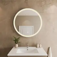 LOMAZOO Badkamerspiegel Met Verlichting - Met Verwarming - Spiegel Rond - 70 cm [Helsinki]