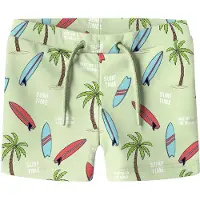 Name it MINI zwemboxer lichtgroen Jongens Polyamide All over print - maat 86/92
