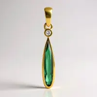 Cavill - Zilveren hanger 925 verguld - Indigoliet peervorm 0,798 ct en Cambodjaanse zirkoon 0,051 ct - Elegant druppel design