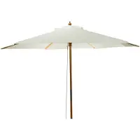 Gardalux Parasol | | Ø 250 x 220 cm (Crème, Rond, Hout, UV 30+)