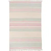Brunotti - Stripey - Strandhanddoek Aqua Grey - Unisex - 100% Katoen - 100 x 150 CM - Strandlaken - ONE SIZE