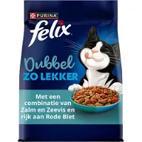 Felix Kattenvoer Droog Dubbel Zo Lekker Adult Zalm & Zeevis 800 Gr
