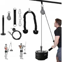 Tojato - Uitbreiding voor krachttraining - Driegatsgeluid - Inclusief koord en stang - 100 kg capaciteit