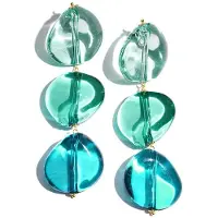 Cala Rose Oorbellen 'RIVIERA' blauw