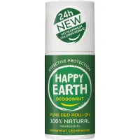 Happy Earth 100% Natuurlijke Deodorant Roller Bergamot Cedarwood 75 Ml