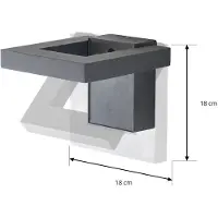 LINDBY Buitenverlichting , Orbin, Grijs, Terras, Aluminium, Modern