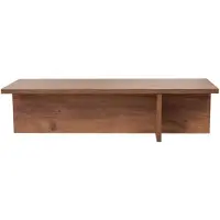 CALICOSY Salontafel met rechthoekig blad en asymmetrische poot l120 cm harbor