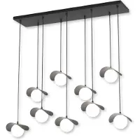 Emibig Hanglamp RITUAL, zwart-wit, 9xG9x15W, metaal, afmetingen: 120x100x32cm, IP20,