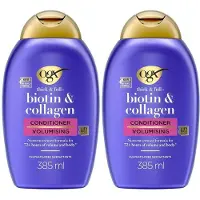 OGX Conditioner met biotine en collageen - Fijn haar - 385 ml 2x385 ml Haarspoeling