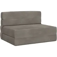 vidaXL Vouwbare Sofa Bed Lichtgrijs 100 x 80 x 60 cm Stof