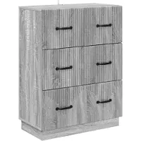vidaXL Ladekast Grijs sonoma 66 x 34,5 x 87 cm Bewerkt hout